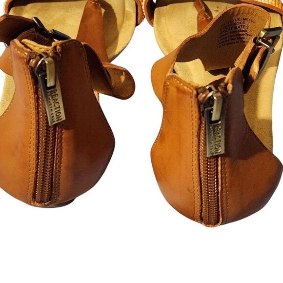 🇬🇪🔹️Kenneth Cole Reaction Great Mate 2 Bead & Zipper Wedge Sandals Size 8 - Picture 10 of 12
